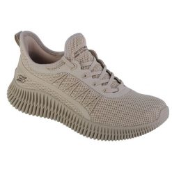 Buty sportowe Sneakersy damskie, Skechers Bobs Geo-New Aesthetics. Brązowe obuwie sportowe casual damskie Skechers, z materiału, trekkingowe. Za 249.99 zł.