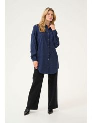 Kaffe Bluzka w kolorze granatowym rozmiar: 40. Niebieskie bluzki damskie Kaffe, bez wzorów, bez kołnierzyka, bez ramiączek. Za 126.99 zł.