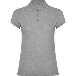 Damska Koszulka Polo W Gwiazdki. Szare koszulki sportowe damskie ROLY, xl, bez wzorów, bez ramiączek. Za 50.99 zł.