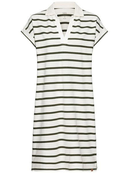 Camel Active Sukienka w kolorze biało-oliwkowym rozmiar: S. Białe sukienki damskie Camel Active, bez wzorów, z bawełny, bez ramiączek. Za 113.63 zł.