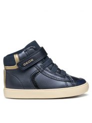 Geox Sneakersy B Gisli B461MA 000NF C4256 M Granatowy. Niebieskie buty sportowe dziewczęce Geox, bez wzorów, ze skóry, bez zapięcia. Za 129.99 zł.