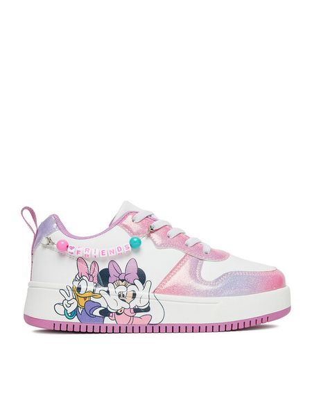 Mickey&Friends Sneakersy CEO-CP66-AW25-106DSTC Biały. Białe buty sportowe dziewczęce Mickey&Friends, bez wzorów, z materiału, bez zapięcia. Za 129.99 zł.