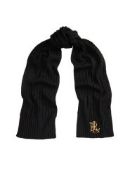 LAUREN RALPH LAUREN Szalik 454P23506003 Czarny. Czarne szaliki damskie Lauren Ralph Lauren, bez wzorów, z poliesteru. Za 419.99 zł.