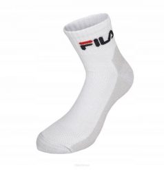 Skarpety tenisowe Fila Quarter Sport 1P. Białe skarpetki damskie Fila, bez wzorów, z bawełny. Za 39.00 zł.