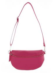 Zwillingsherz Skórzana saszetka "Crossbody" w kolorze różowym - 23 x 14 cm rozmiar: onesize. Różowe nerki i saszetki damskie Zwillingsherz, bez wzorów, z materiału. Za 116.32 zł.