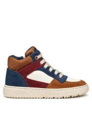 Geox Sneakersy J Theleven J46LDC 05422 C1MD6 D Brązowy. Brązowe buty sportowe chłopięce Geox, ze skóry, bez zapięcia. Za 249.99 zł.