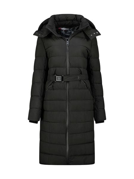 Geographical Norway Płaszcz zimowy "Cabimalimo" w kolorze czarnym rozmiar: L. Czarne płaszcze damskie Geographical Norway, na zimę, l, bez wzorów, z puchu, bez kaptura. Za 345.36 zł.