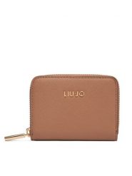 Liu Jo Portfel S Zip Around AA5169 E0087 Brązowy. Brązowe portfele damskie Liu Jo, bez wzorów, ze skóry. Za 159.99 zł.