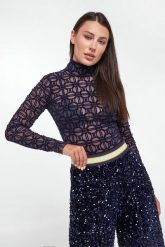 Body damskie tiulowe ELISABETTA FRANCHI. Body i gorsety Elisabetta Franchi, bez wzorów, z tiulu. W wyprzedaży za 798.85 zł.