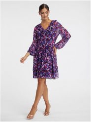 Orsay Sukienka w kolorze niebiesko-różowo-czarnym rozmiar: 40. Czarne sukienki damskie Orsay, bez wzorów, bez ramiączek. Za 70.08 zł.