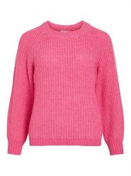 Vila Sweter "Visota" w kolorze różowym rozmiar: S. Różowe swetry klasyczne damskie Vila, s, z wełny, bez kołnierzyka. Za 91.77 zł.