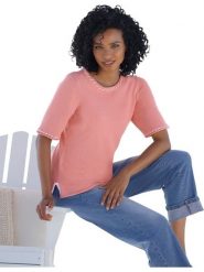 Heine Sweter w kolorze jasnoróżowym rozmiar: 38. Różowe swetry klasyczne damskie Heine, s, z bawełny, bez kołnierzyka. Za 61.17 zł.