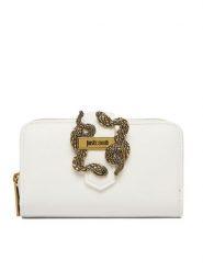 Just Cavalli Portfel 80RA5PA4 ZSA89 Biały. Białe portfele damskie Just Cavalli, bez wzorów, ze skóry. Za 374.99 zł.