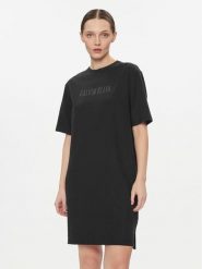Calvin Klein Underwear Sukienka codzienna 000QS7126E Czarny Relaxed Fit. Czarne koszule nocne i halki Calvin Klein Underwear, bez wzorów, z bawełny, bez ramiączek. Za 179.99 zł.