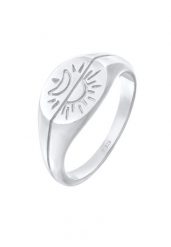 Elli Damski sygnet Słońce Księżyc Astro Boho Trend Blogger w srebrze 925 Sterling Silver Pierścionki 1 ct. Szare pierścionki damskie Elli, srebrne. Za 238.99 zł.
