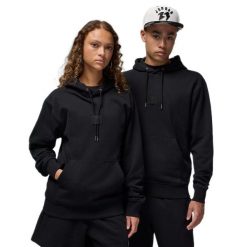 Bluza z kapturem Air Jordan Flight Fleece Hoodie FV7247-010. Czarne bluzy damskie Jordan, bez wzorów, z kapturem. Za 430.10 zł.