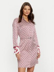 Guess Sukienka koszulowa W5RK40 WF1T2 Różowy Regular Fit. Czerwone sukienki damskie Guess, z aplikacjami, z syntetyku, bez ramiączek. Za 459.99 zł.