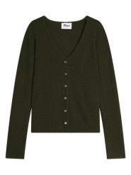 Just Cashmere Kaszmirowy kardigan "Norma" w kolorze khaki rozmiar: M. Brązowe kardigany damskie Just Cashmere, m, bez wzorów, z kaszmiru. Za 352.43 zł.