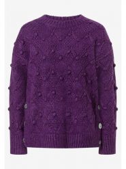 More & More Sweter w kolorze fioletowym rozmiar: 42. Różowe swetry klasyczne damskie More & More, s, z materiału, bez kołnierzyka. Za 131.74 zł.