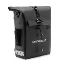 Sakwa rowerowa Rockbros z funkcją plecaka, wodoodporna, z zaczepem na kask 18l. Czarne torebki klasyczne damskie ROCKBROS, bez dodatków. W wyprzedaży za 255.00 zł.