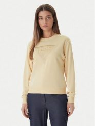 Guess Bluza W6GQ09 K3183 Żółty jasny Regular Fit. Żółte bluzy damskie Guess, xs, z aplikacjami, z bawełny, bez kaptura. Za 245.99 zł.