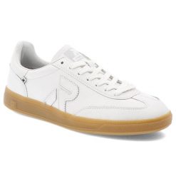 Białe Sneakersy Rieker Modne Płaskie Obuwie Damskie. Białe obuwie sportowe damskie Rieker, na wiosnę, z gumy, bez zapięcia. Za 379.00 zł.