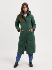 TRAVELIN' Płaszcz pikowany "Freya" w kolorze zielonym rozmiar: M. Zielone płaszcze damskie Travelin', m, bez wzorów, bez kaptura. Za 569.68 zł.