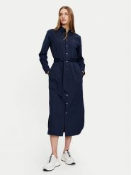 Polo Ralph Lauren Sukienka koszulowa 211944007003 Granatowy Regular Fit. Niebieskie sukienki damskie Polo Ralph Lauren, bez wzorów, z bawełny, bez ramiączek. Za 509.99 zł.