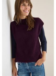 Cecil Bezrękawnik w kolorze fioletowym rozmiar: S. Różowe swetry klasyczne damskie Cecil, s, bez kołnierzyka. Za 187.07 zł.