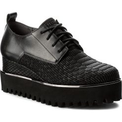Półbuty UNITED NUDE - Juko 102600116111 Black. Czarne czółenka damskie United Nude, z materiału, na koturnie. W wyprzedaży za 539.00 zł.