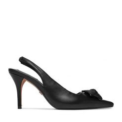 Szpilki Nine West. Czarne szpilki damskie Nine West, bez wzorów, bez obcasa, na szpilce, bez zapięcia. Za 279.99 zł.
