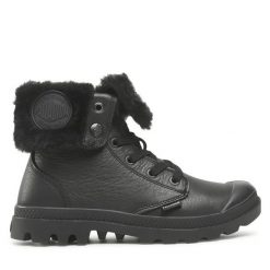 Trapery Palladium. Czarne trapery damskie Palladium, bez zapięcia. Za 499.99 zł.
