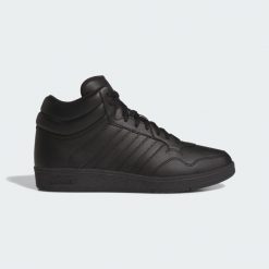 Buty Hoops 4.0 Mid. Białe obuwie sportowe damskie Adidas, bez zapięcia, na fitness i siłownię. Za 229.99 zł.