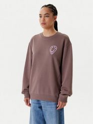 HUGO Bluza 50545052 Brązowy Oversize. Brązowe bluzy damskie Hugo, xl, bez wzorów, z bawełny, bez kaptura. Za 389.99 zł.