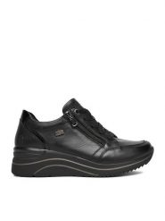 Remonte Sneakersy D0T03-00 Czarny. Czarne obuwie sportowe damskie Remonte, ze skóry, bez zapięcia. Za 429.99 zł.