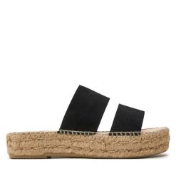 Espadryle Manebi. Czarne espadryle damskie Manebi, bez wzorów, bez obcasa. Za 549.99 zł.