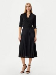 Rinascimento Sukienka koktajlowa CFC0122980003 Czarny Regular Fit. Czarne sukienki damskie Rinascimento, bez wzorów, z wiskozy, wizytowe, bez ramiączek. Za 539.99 zł.
