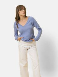 Just Cashmere Kaszmirowy sweter "Phoebe" w kolorze błękitnym rozmiar: XL. Niebieskie swetry klasyczne damskie Just Cashmere, xl, z kaszmiru, bez kołnierzyka. Za 323.50 zł.