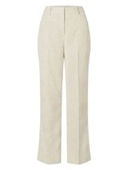 More & More Spodnie sztruksowe w kolorze kremowym rozmiar: 42. Brązowe spodnie materiałowe damskie More & More, bez wzorów, z materiału. Za 126.15 zł.