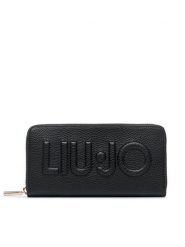 Liu Jo Portfel Zl Zip Around AXX027 E0086 Czarny. Czarne portfele damskie Liu Jo, bez wzorów, ze skóry. Za 209.99 zł.