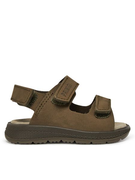 Primigi Sandały 7870811 S Khaki. Brązowe sandały chłopięce Primigi, z nubiku, bez zapięcia. Za 99.99 zł.