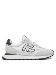 KARL LAGERFELD Sneakersy Kairo KL61124A Biały. Białe obuwie sportowe damskie KARL LAGERFELD, ze skóry, bez zapięcia. Za 499.99 zł.