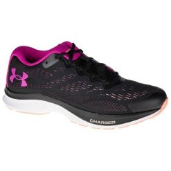 Damskie Buty Sportowe Charged Bandit 6. Czarne obuwie trekkingowe damskie Under Armour, bez zapięcia. Za 406.99 zł.