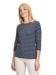 Betty Barclay Koszulka w kolorze granatowo-białym rozmiar: 42. Białe koszulki damskie Betty Barclay, bez wzorów, bez kołnierzyka, bez ramiączek. Za 82.99 zł.