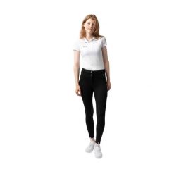 Termoaktywne legginsy jeździeckie damskie z pełnym gripem Horze Mira. Czarne legginsy damskie HORZE, l, bez wzorów, z materiału. Za 337.50 zł.