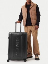 Hunter Walizka duża CWBEO-HUNTER-L-001-08 Czarny. Czarne walizki Hunter, bez wzorów, z tworzywa sztucznego, duże. Za 399.99 zł.