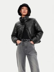 Gap Kurtka z imitacji skóry 486399 Czarny Regular Fit. Czarne kurtki damskie GAP, s, bez wzorów, ze skóry, bez kaptura. Za 539.99 zł.