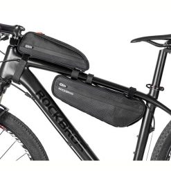 Zestaw toreb rowerowych na ramę Rockbros 043. Czarne torebki klasyczne damskie ROCKBROS, bez dodatków. Za 135.00 zł.