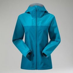 Kurtka przeciwdeszczowa damska Berghaus Deluge Pro 3.0. Niebieskie kurtki damskie Berghaus, m, bez wzorów, bez kaptura. Za 309.99 zł.