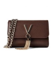 Valentino Torebka Divina VBS1R403G Brązowy. Brązowe listonoszki damskie Valentino, bez wzorów, ze skóry, bez dodatków. Za 349.99 zł.